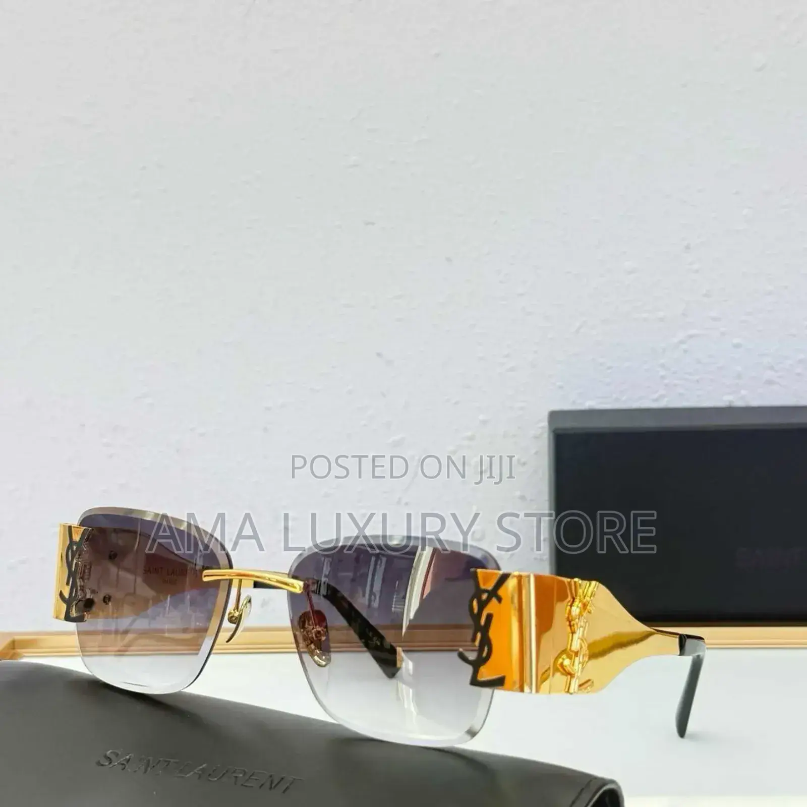 Saint Laurent Luxury Designer Rimless Glasses
