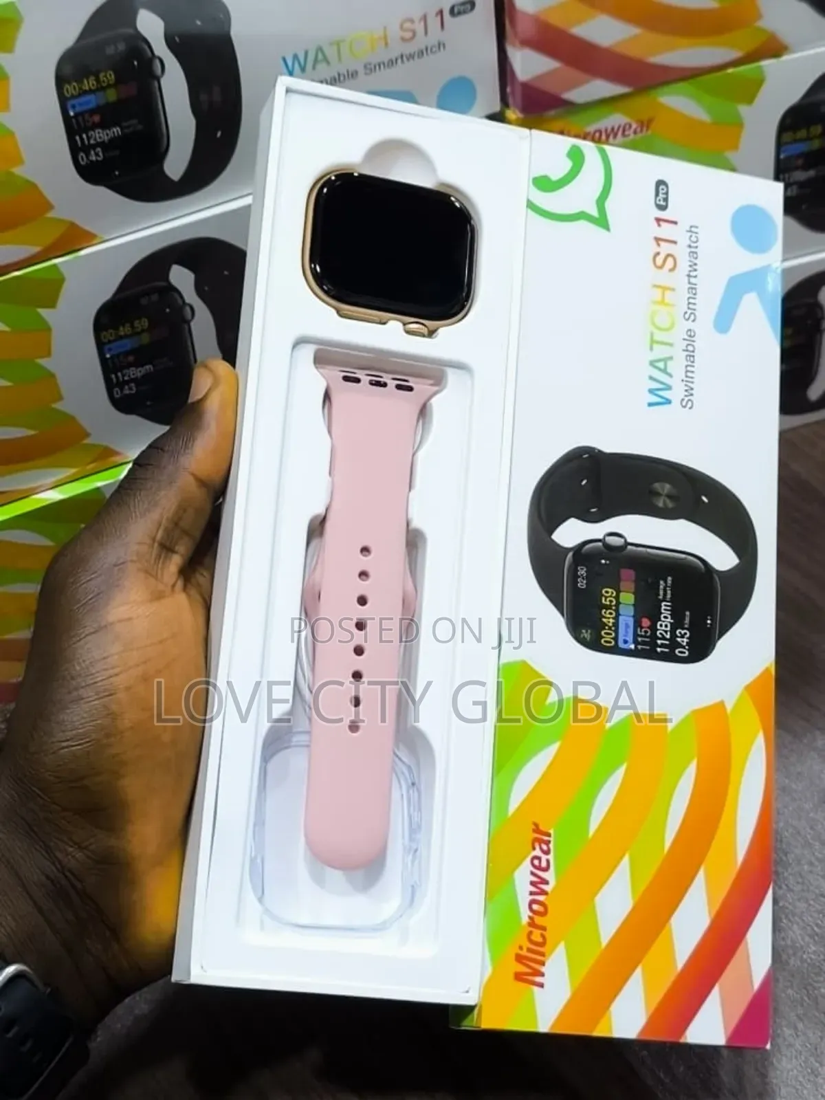 Microwear Watch S11 Pro Swimable Smart Watch Amoled Bt Call Ai Chatgpt