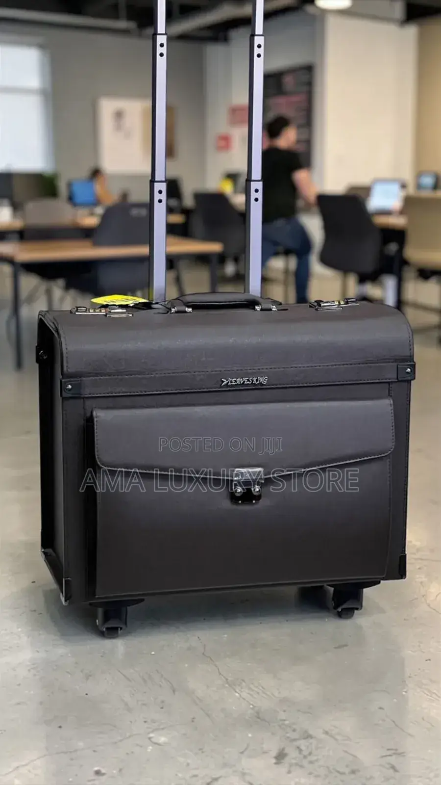 Leaves King Luxury Designer Pilot Briefcase