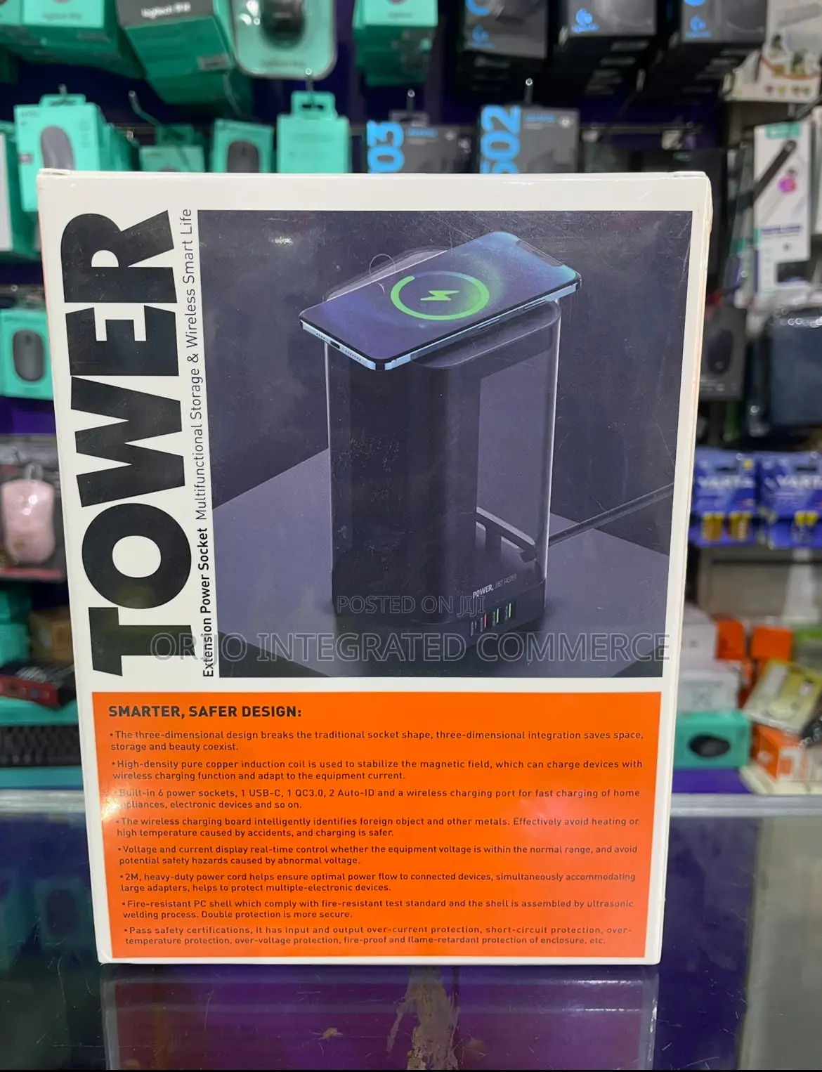 Ldnio Skw6457 2500w Power Strip Tower With 2m Cable