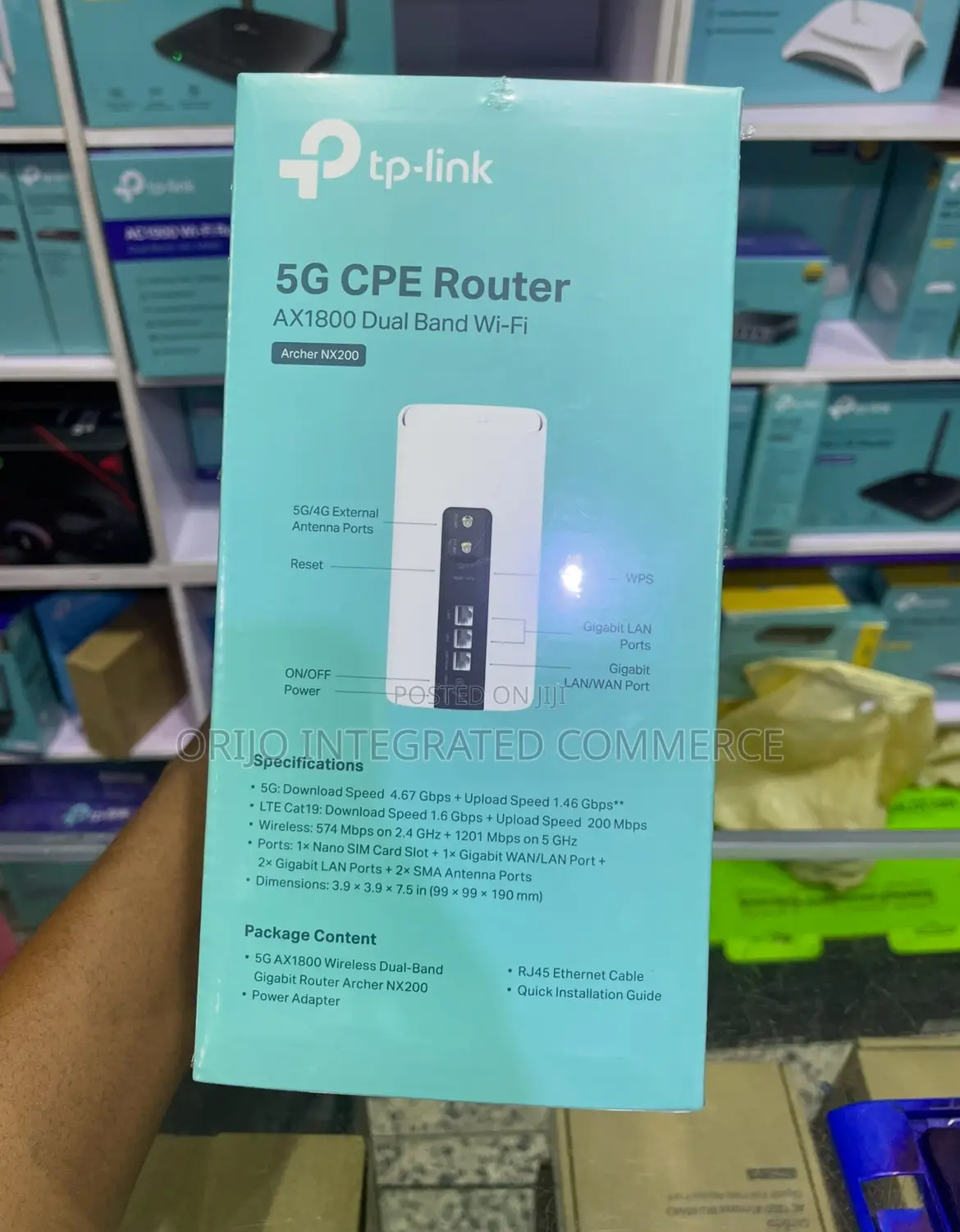 Tp-Link Archer Nx200 5g Sim Router Ax1800 Wi-Fi 6 Dual Band