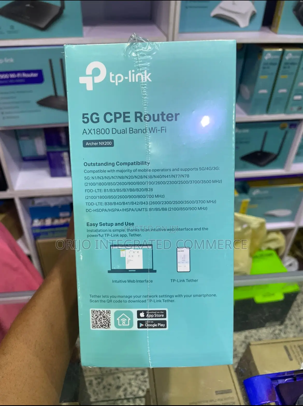Tp-Link Archer Nx200 5g Sim Router Ax1800 Wi-Fi 6 Dual Band