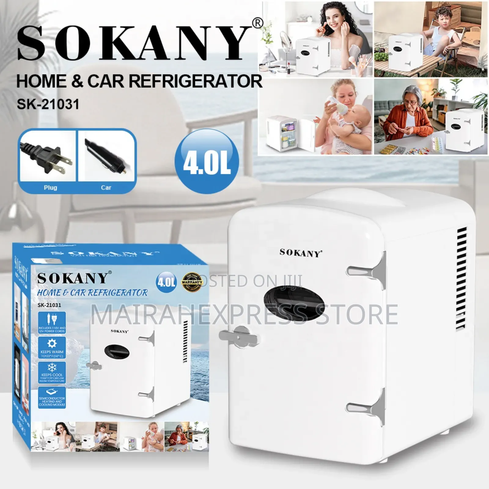 Sokany 4l Car Mini Refrigerator Small Household 2st7