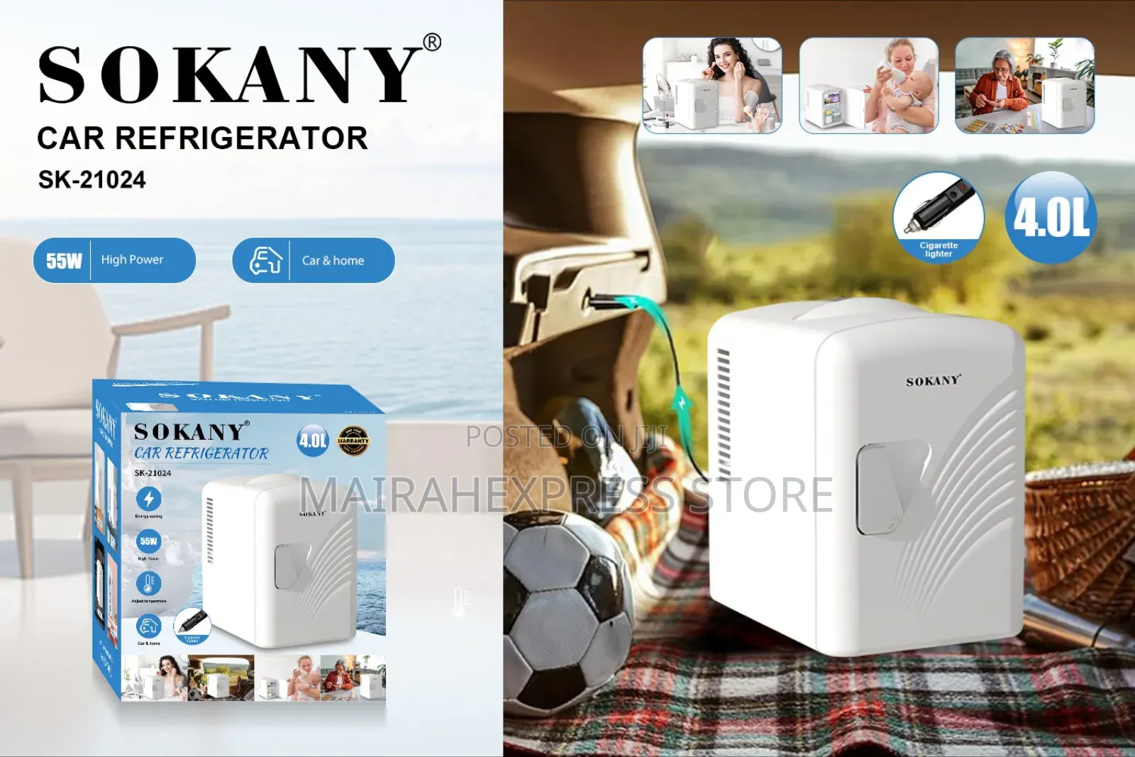 Sokany 4l Car Mini Refrigerator Small Household 2st7
