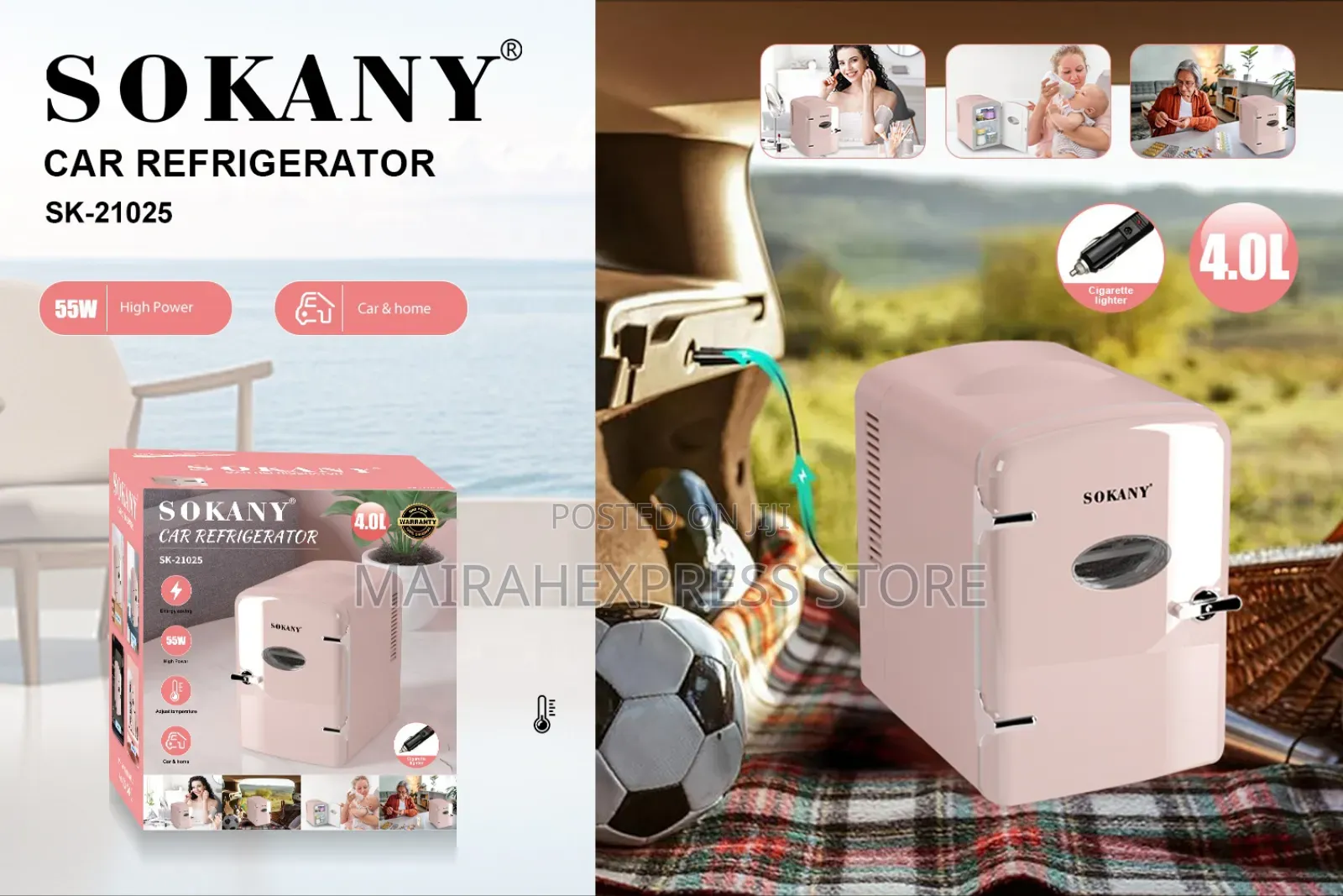 Sokany 4l Car Mini Refrigerator Small Household 2st7