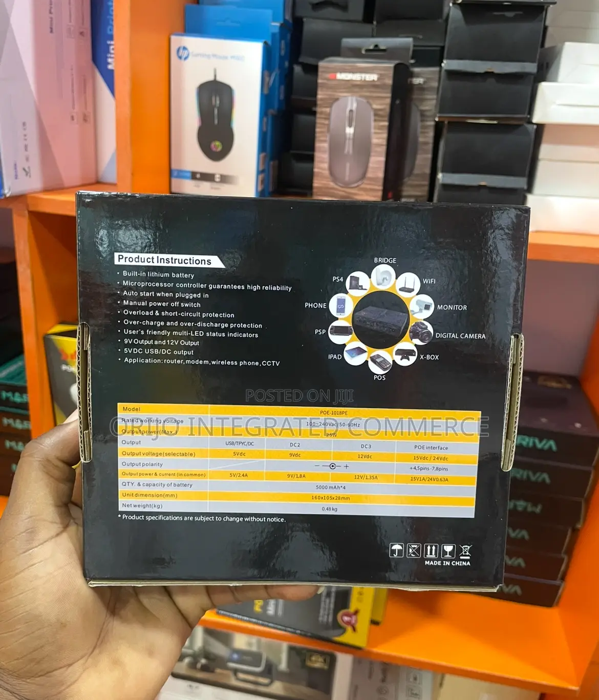 10400mah Mini Dc Ups Poe-1018p | Typc-C Router Power Bank