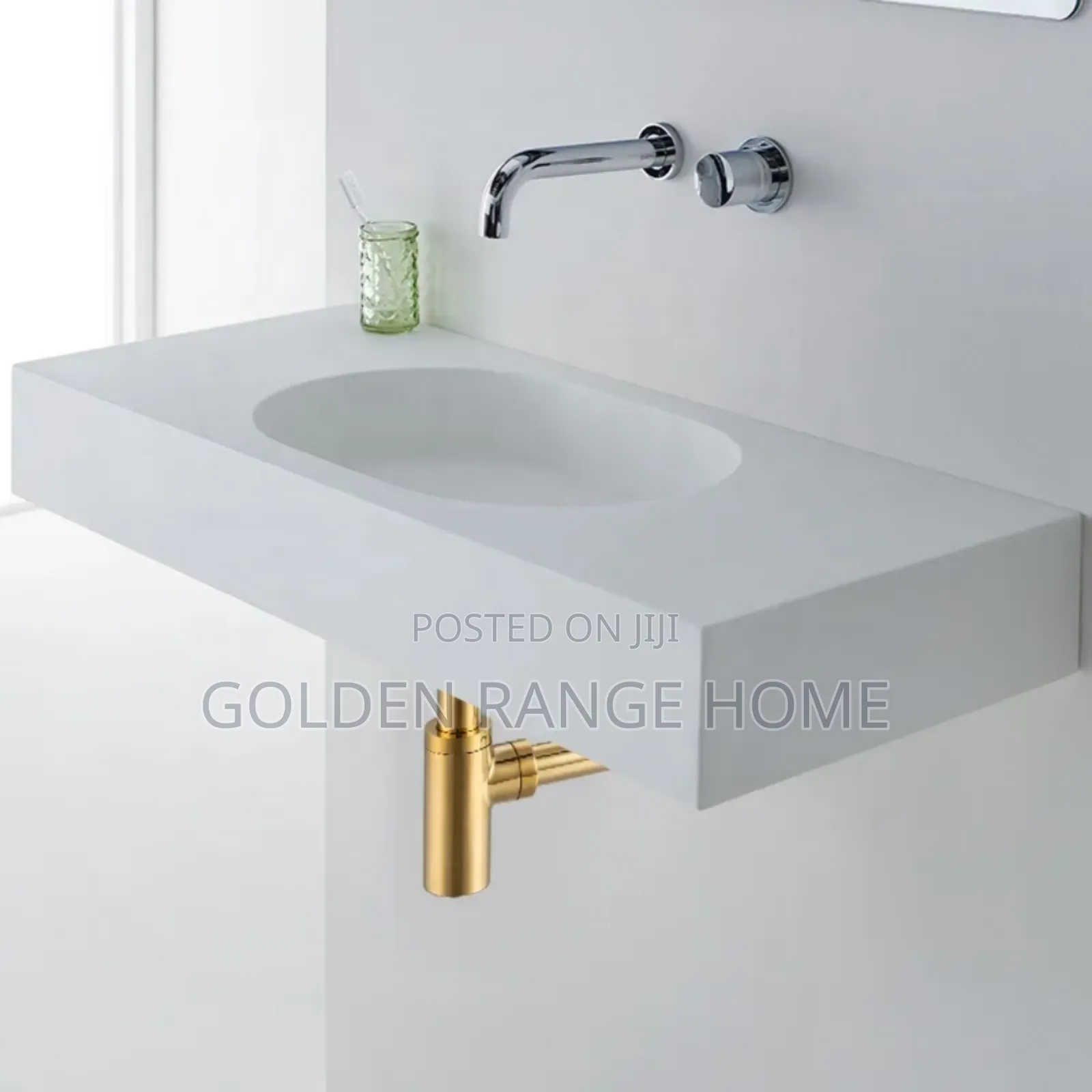 Gold Bottle Trap For Wash Hands Basin