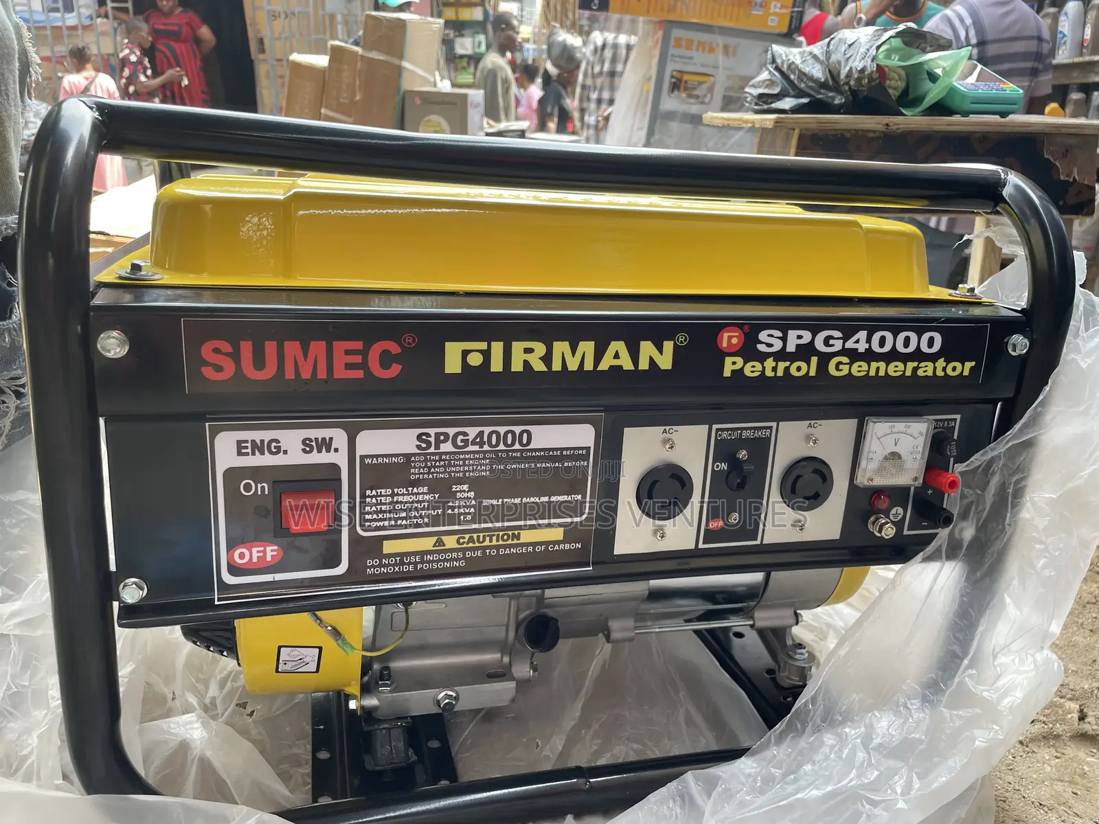 Firman Spg4000 Petrol Generator 4.5kva 100 % Copper Coil