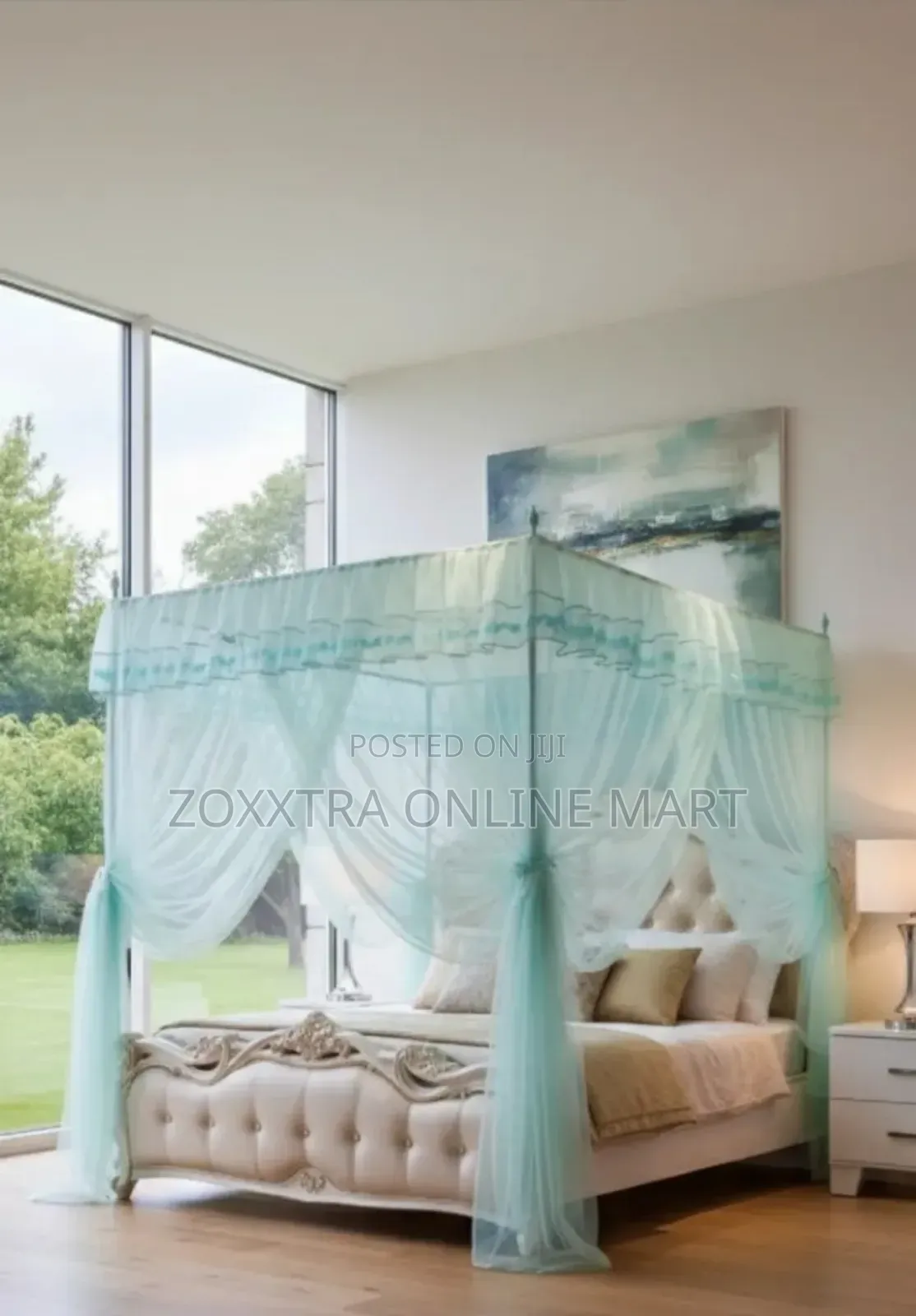 Royal Mosquito Net With Poles For 6by6 And 7by7 Beds