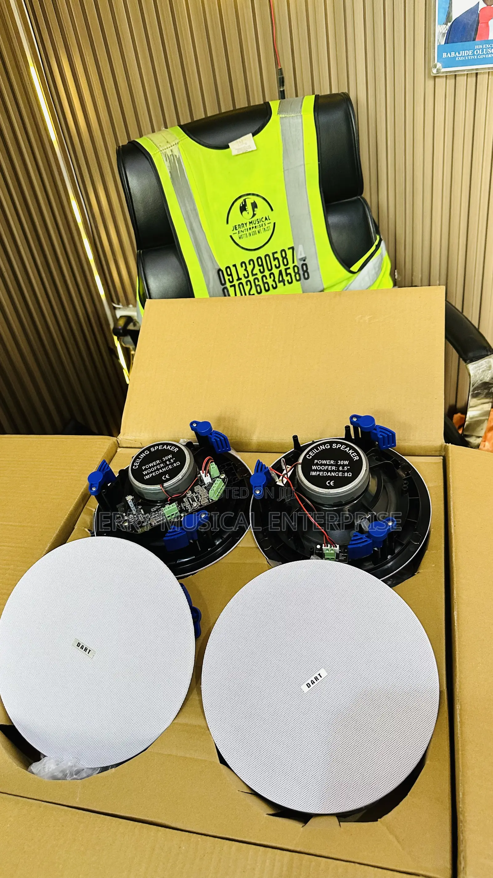 30w Framless Ceiling Speakers