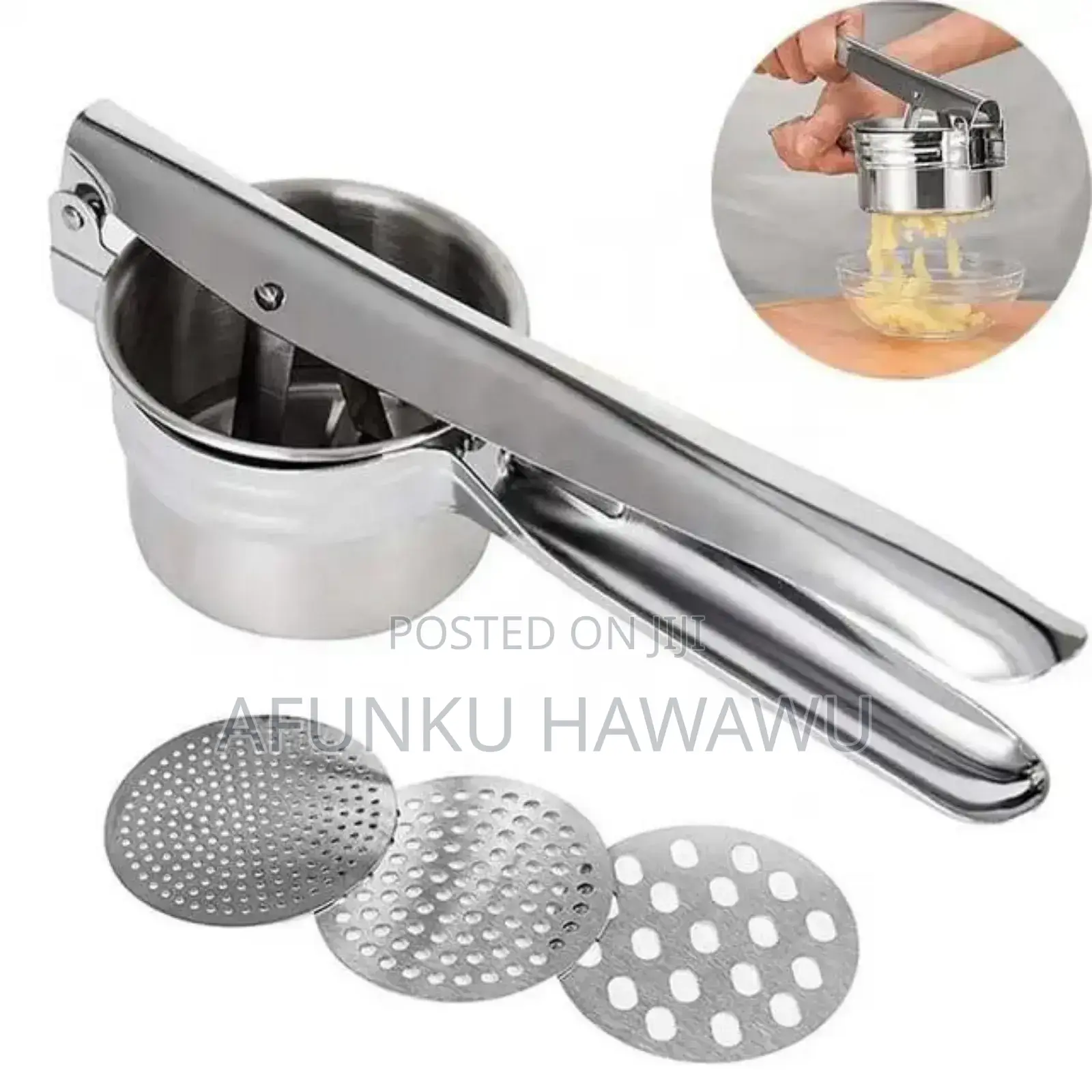 Stainless Steel Multi Purpose Potato and Fruit Press