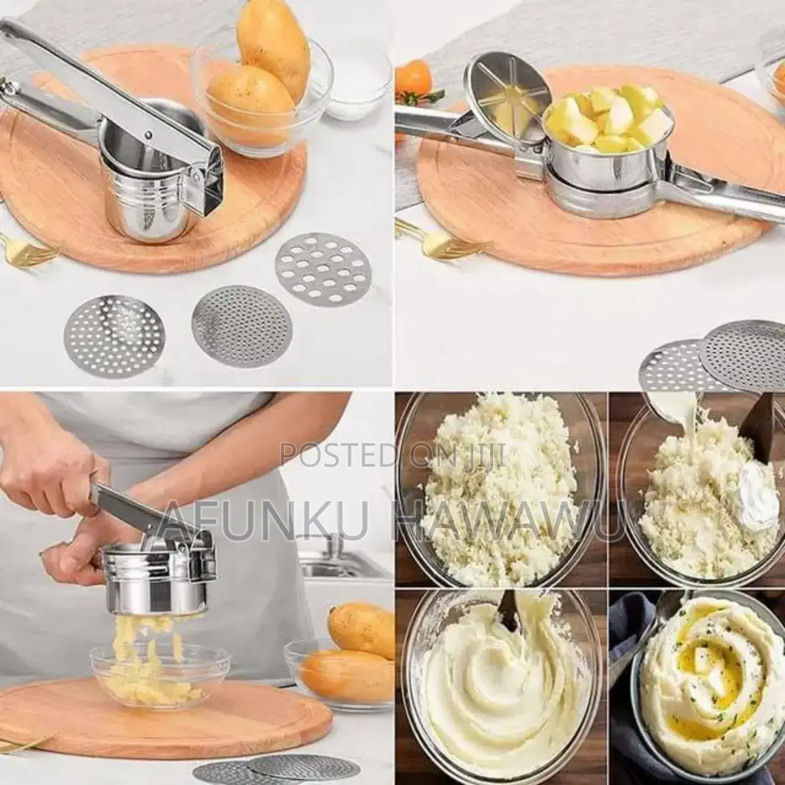 Stainless Steel Multi Purpose Potato and Fruit Press
