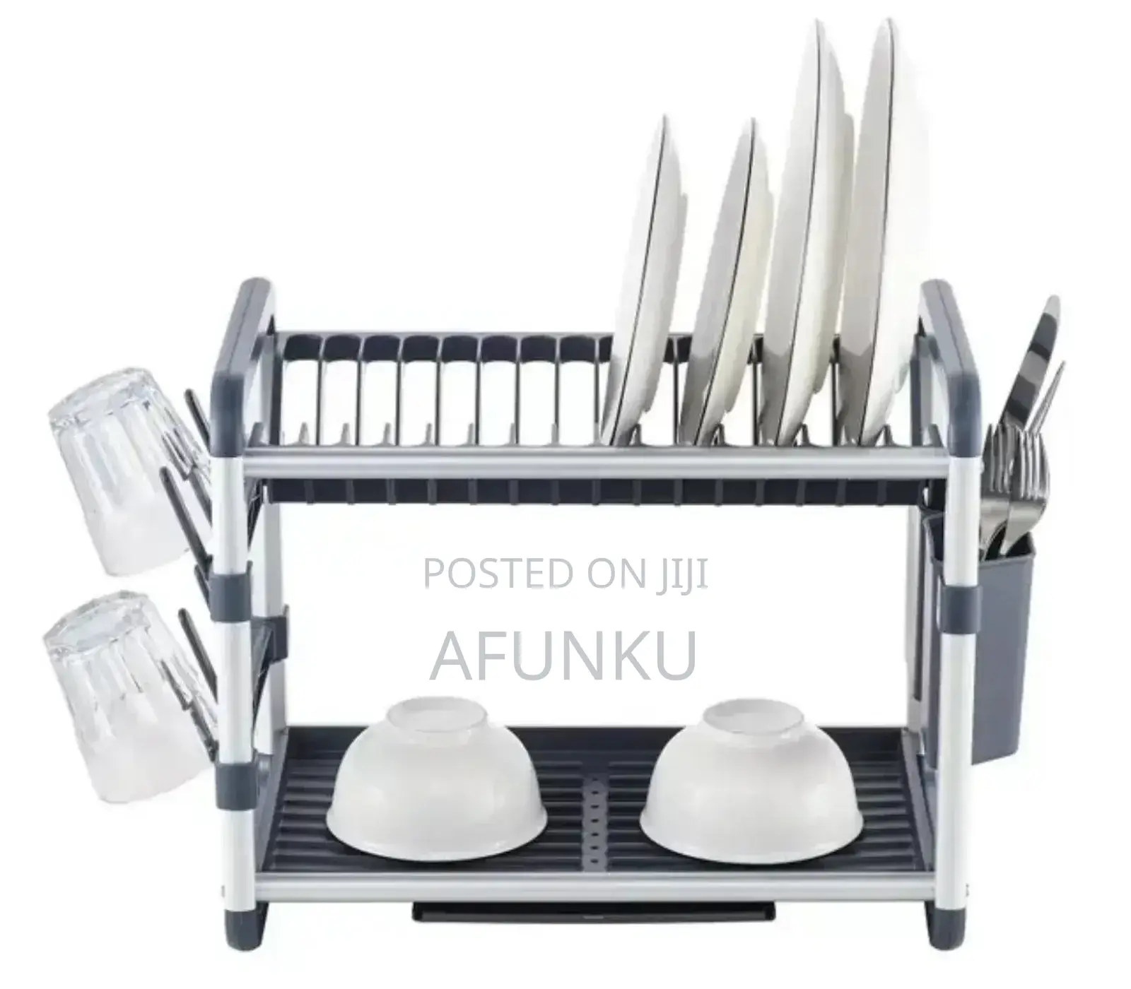 Aluminum Rust Free Quality Gold/Silver 2 Tier Dish Rack