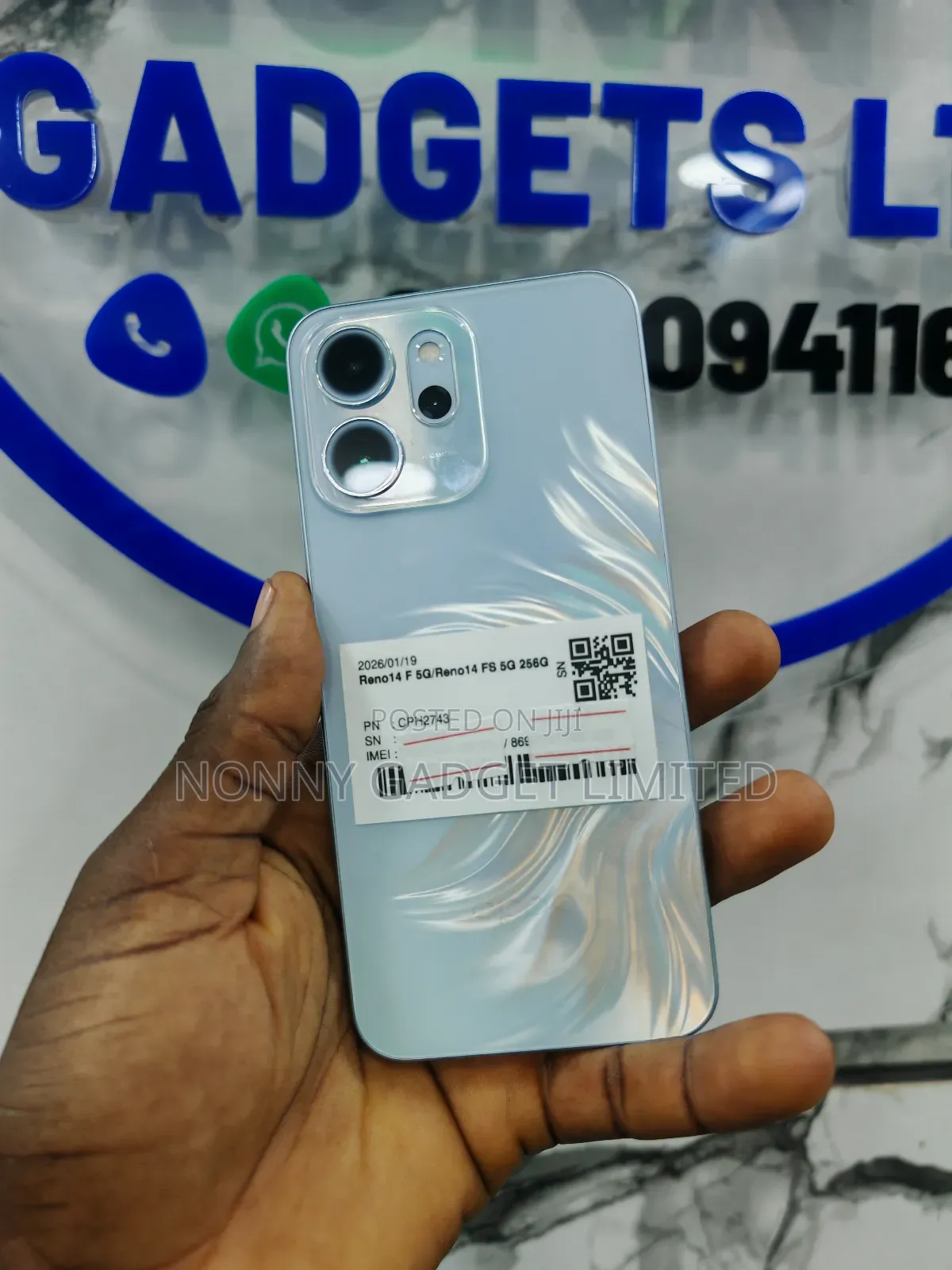 Oppo Reno14 F 256 GB Blue