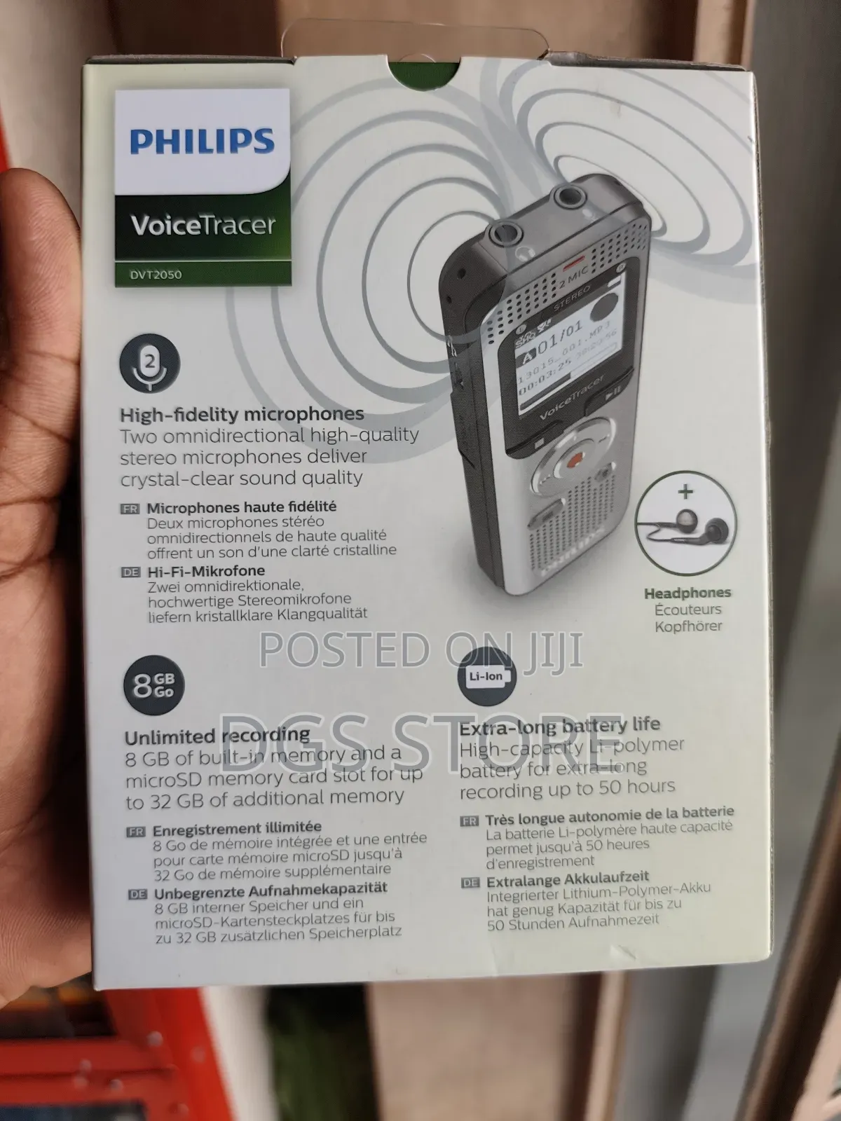 Philips Voice Tracer Audio Recorder Dvt2050