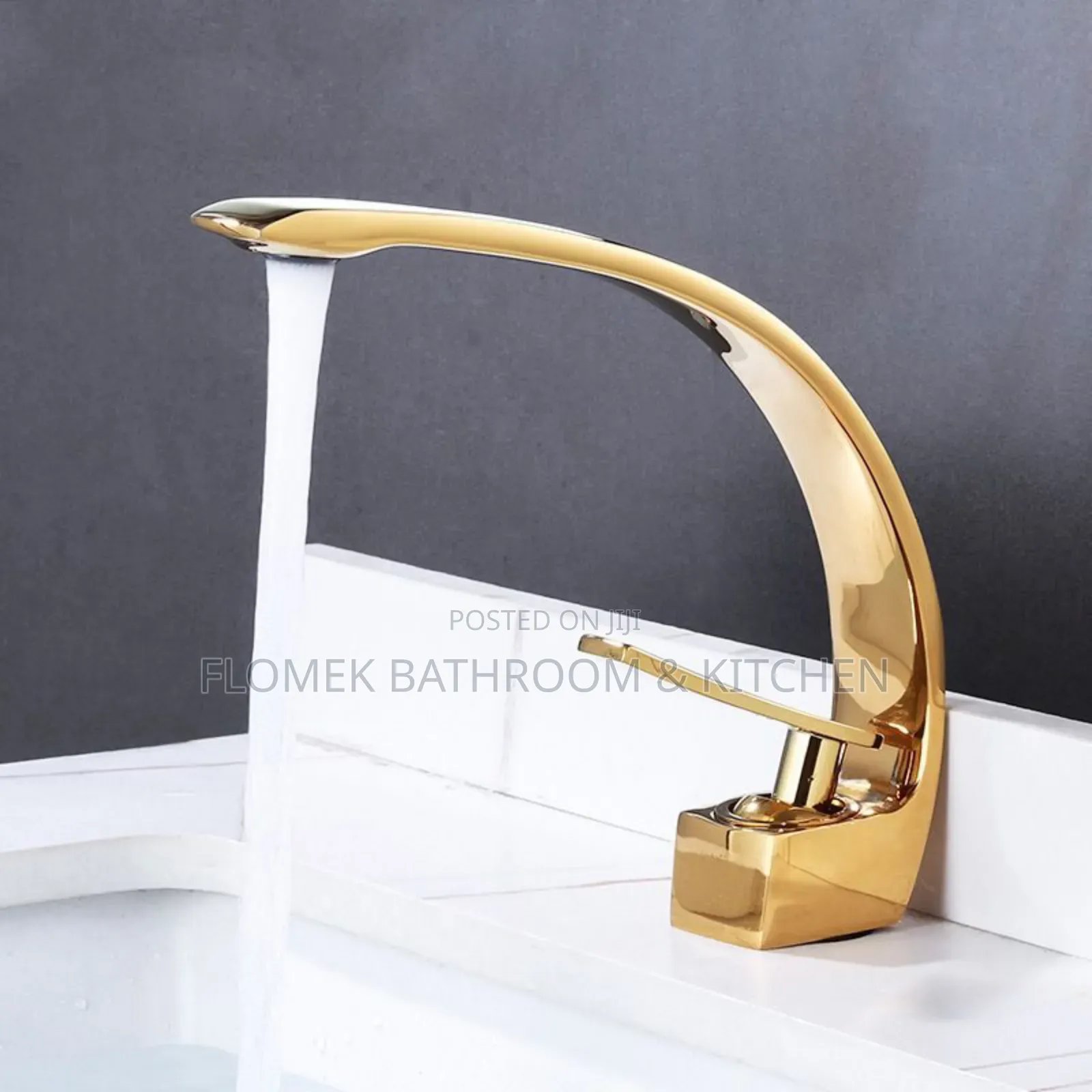 Premium Basin Mixer Tap – Modern Gold Bathroom Sink Faucet