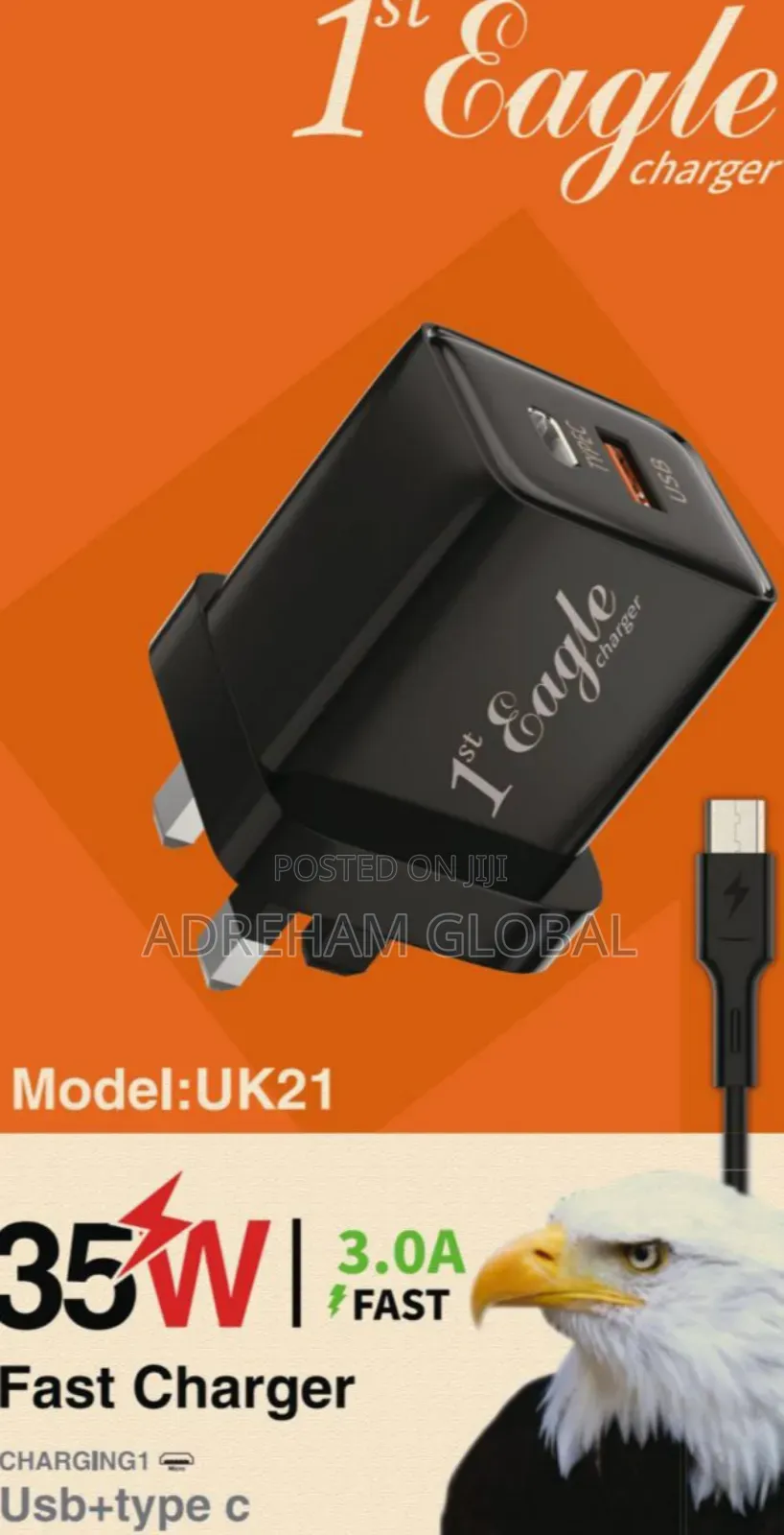 Phone Charger + Type C Cable Cord
