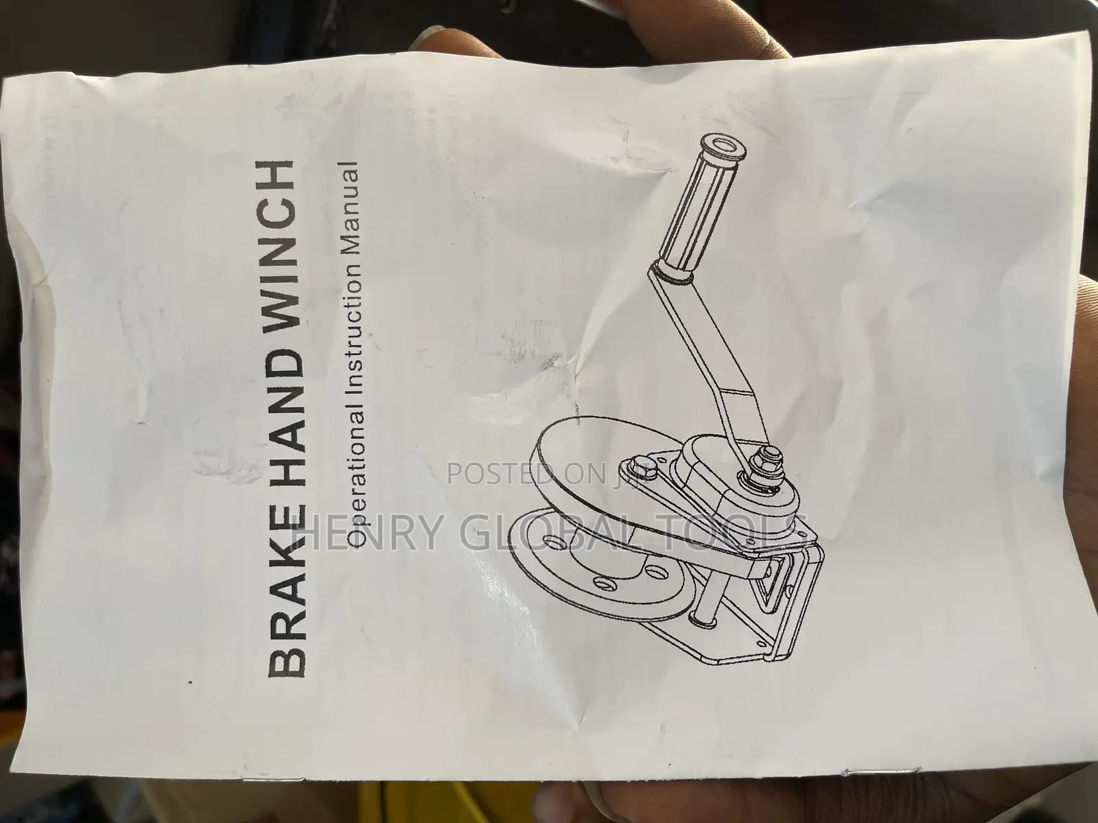 2600lbs Manual Hand Winch