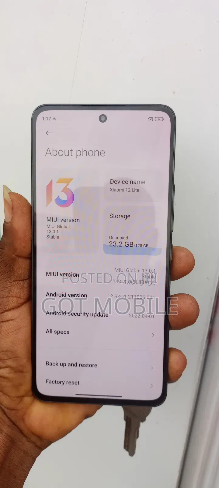 Xiaomi 12 Lite 128 GB Gray