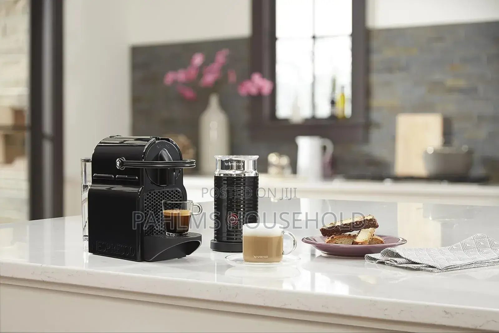 Nespresso Inissia Capsule Coffee Machine With Milk Frother