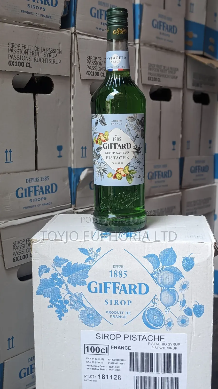 Giffard Syrups "Pistachio" (1 Litre)