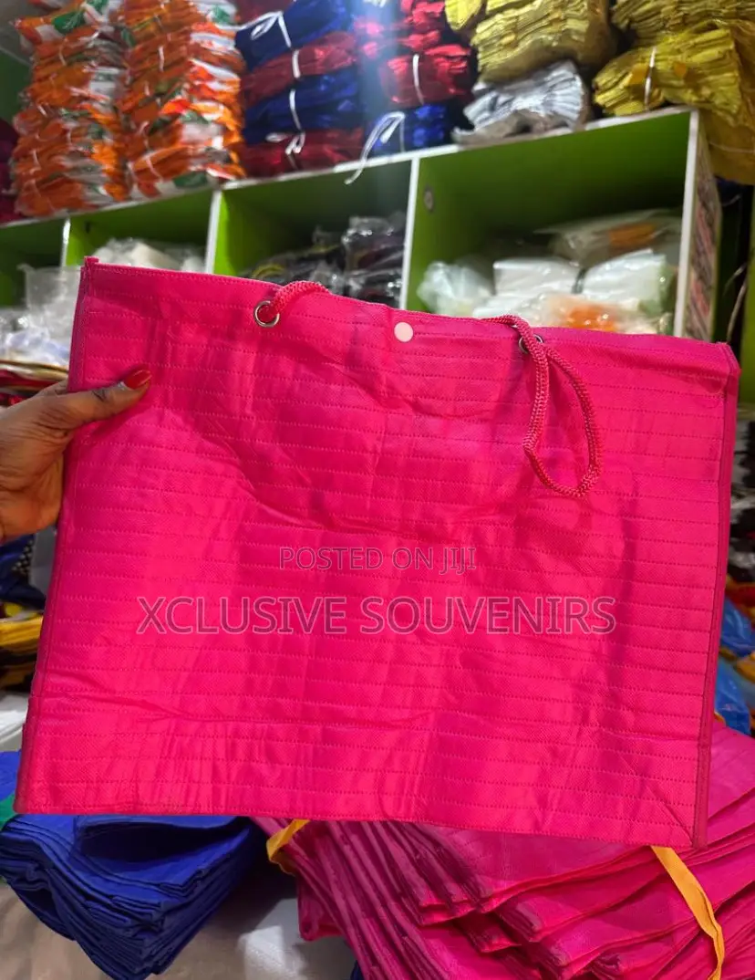 12pcs Non Woven Large Shopping Bags With Reusable Fabric Zipper Button