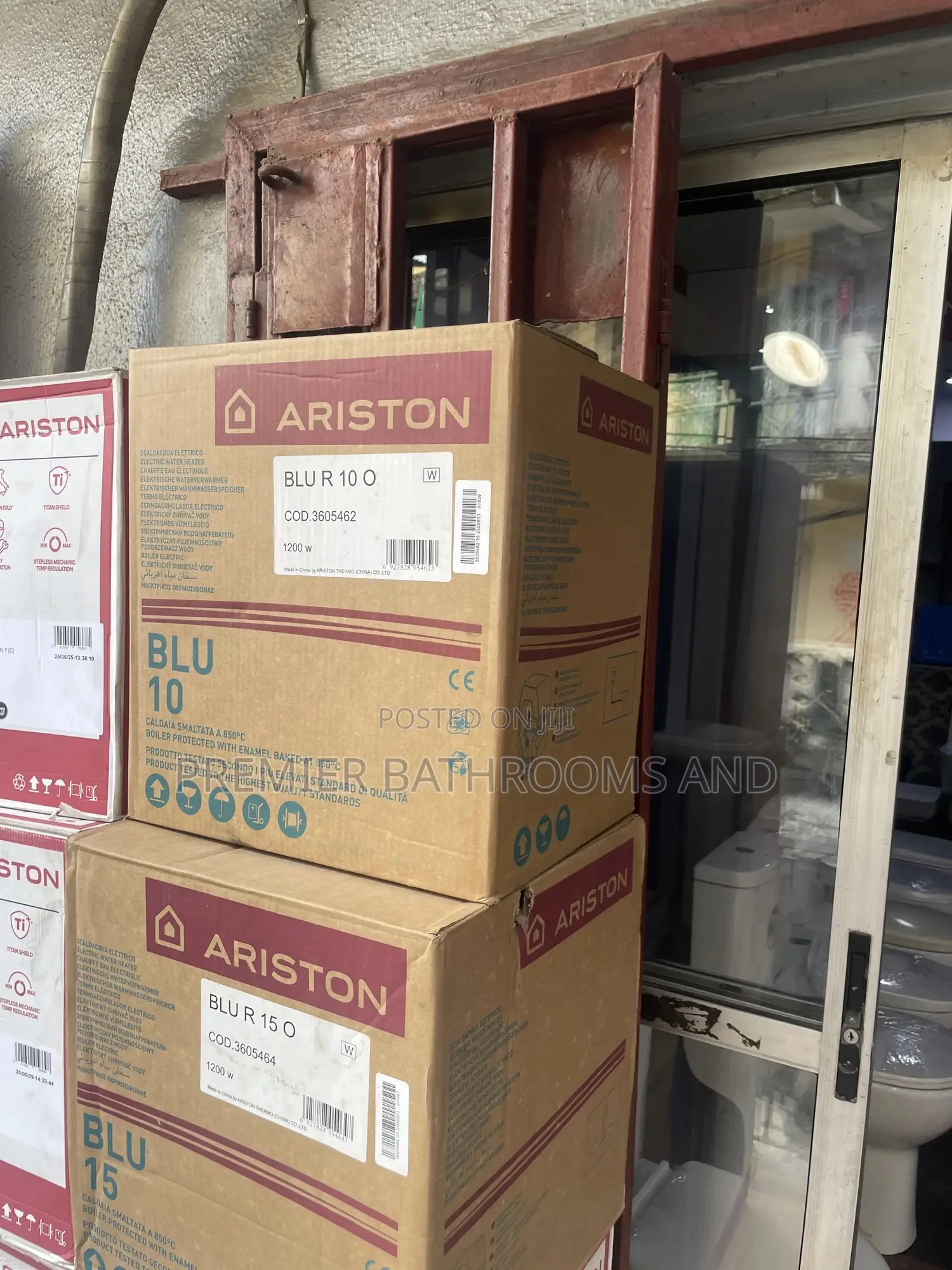 Ariston Water Heater Brown Carton