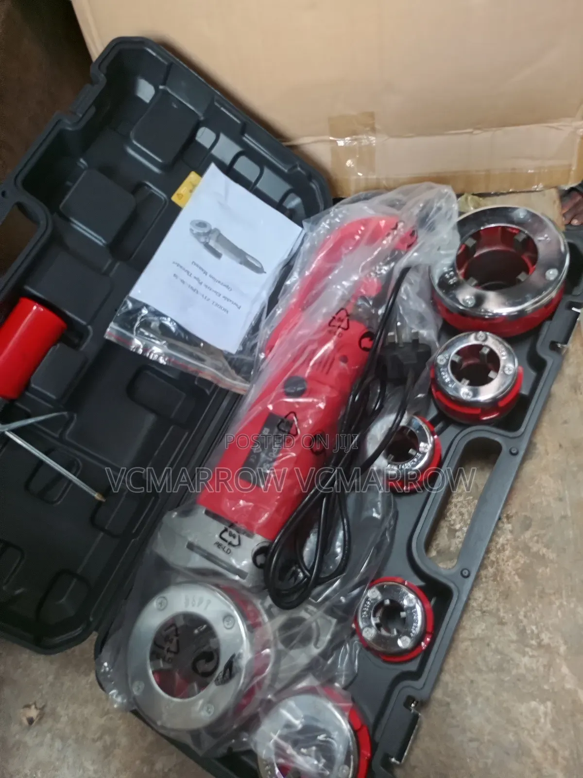 Portable Electric Pipe Threader Machine Set,