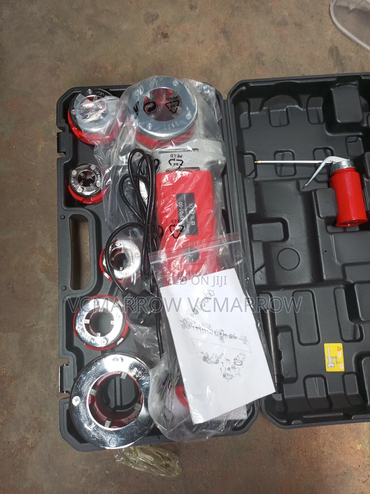Portable Electric Pipe Threader Machine Set,