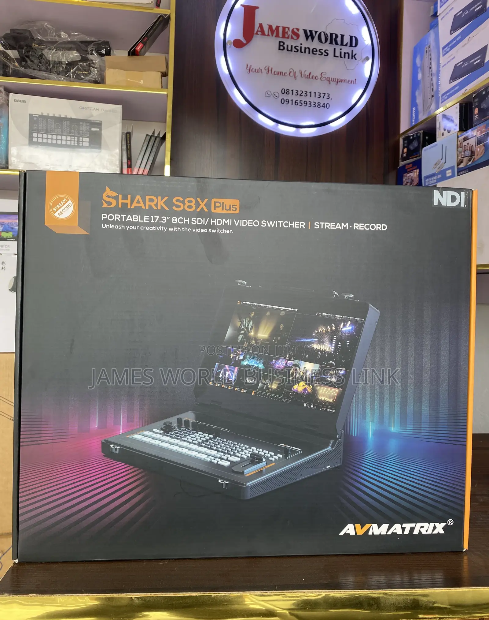 Av Matrix S8x Plus Hdmi/Sdi Video Switcher 8 Channel Ndi