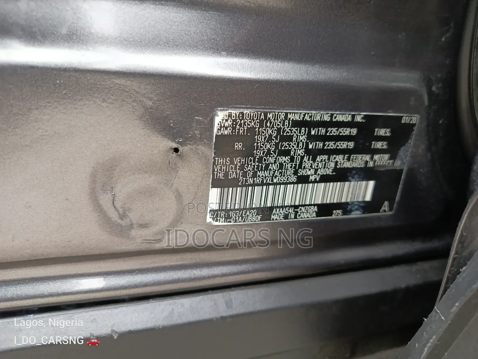 Toyota RAV4 Limited AWD 2020 Gray