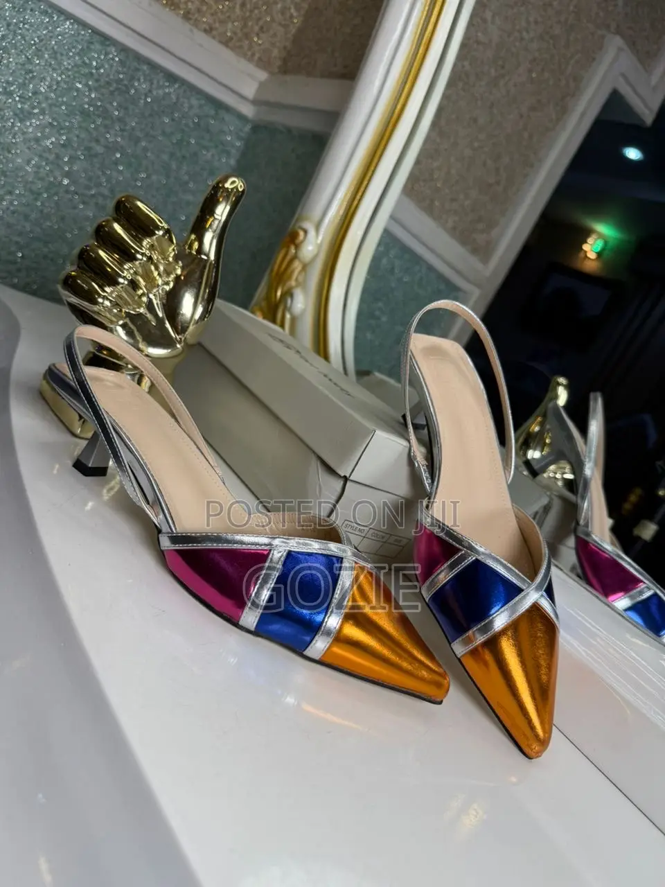 Gorgeous Multicolored Slingback Sandals