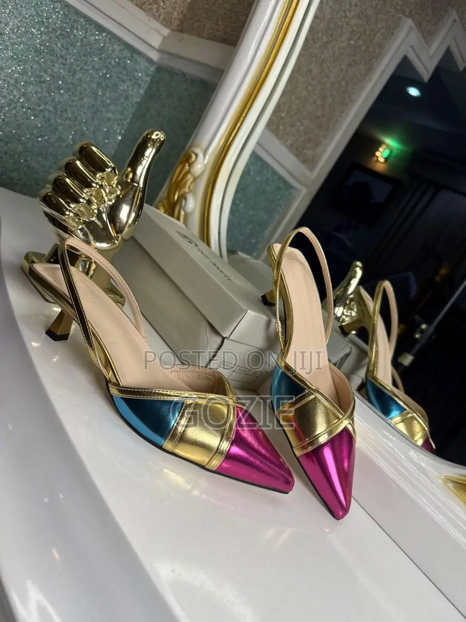 Gorgeous Multicolored Slingback Sandals