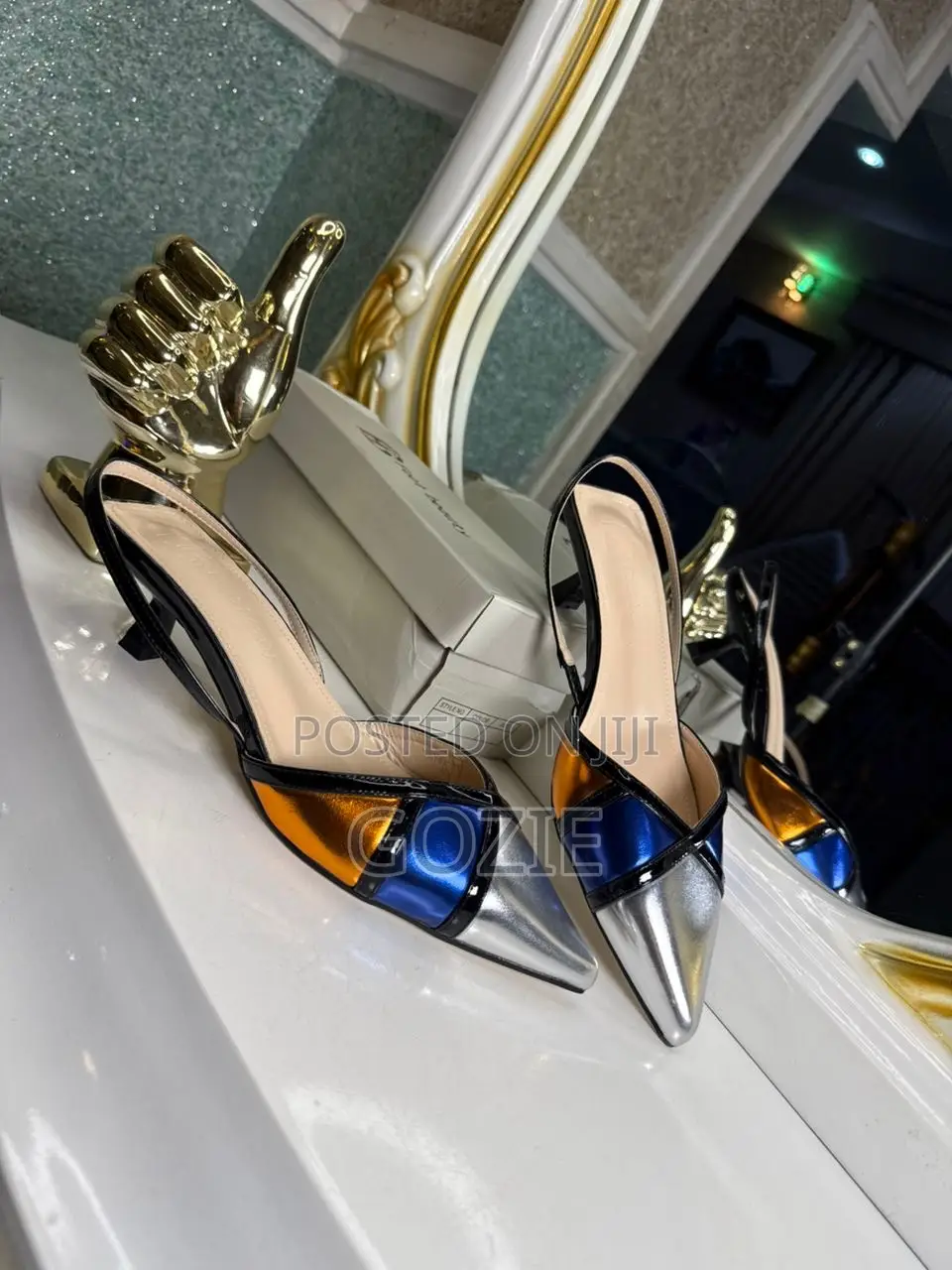 Gorgeous Multicolored Slingback Sandals