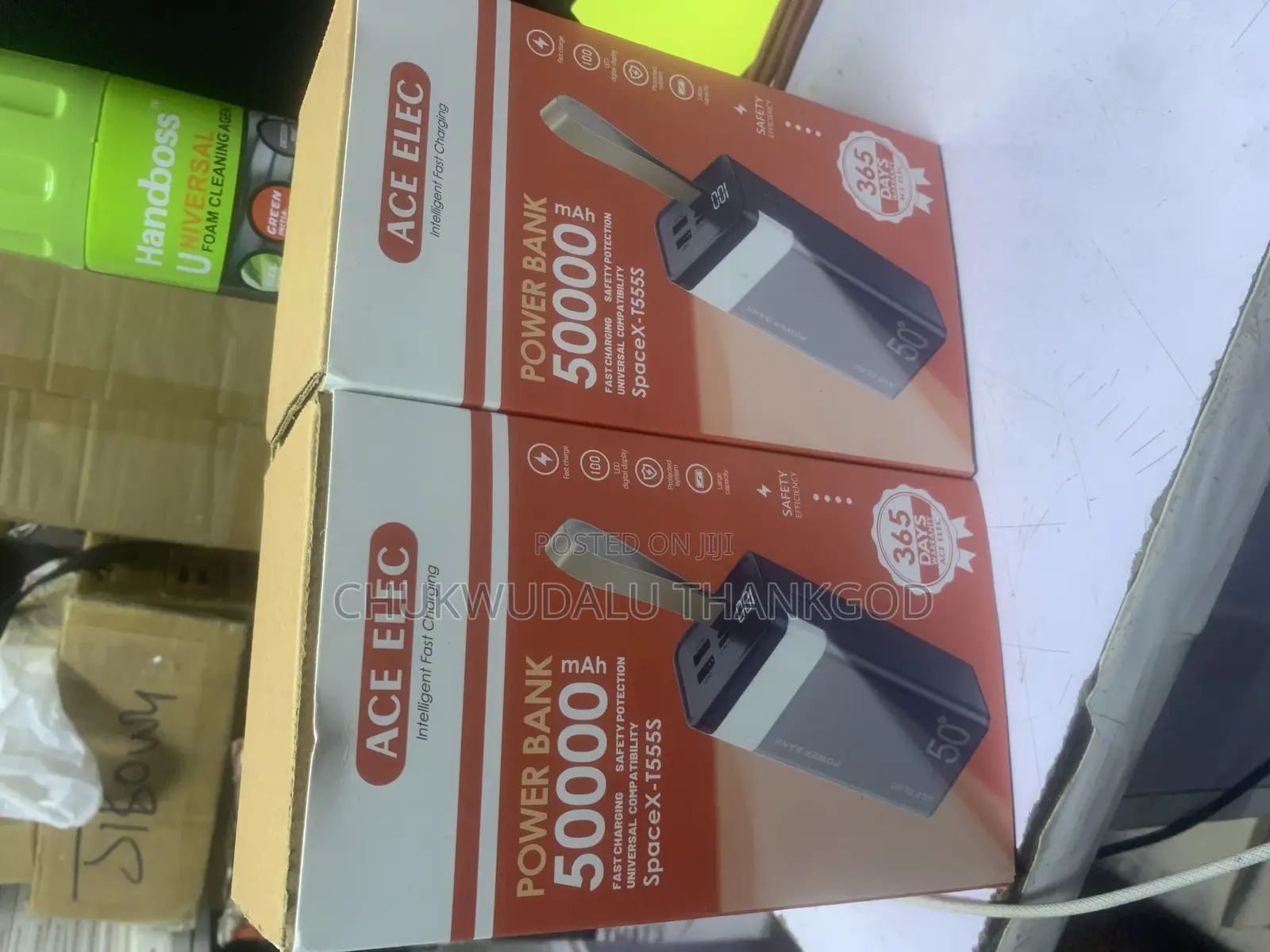 Ace Elec 50000 Mah Powerbankwith Led Light Portable Super Fast Charge