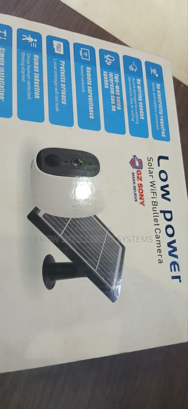Low Power Solar Wifi Solar Bullet Camera