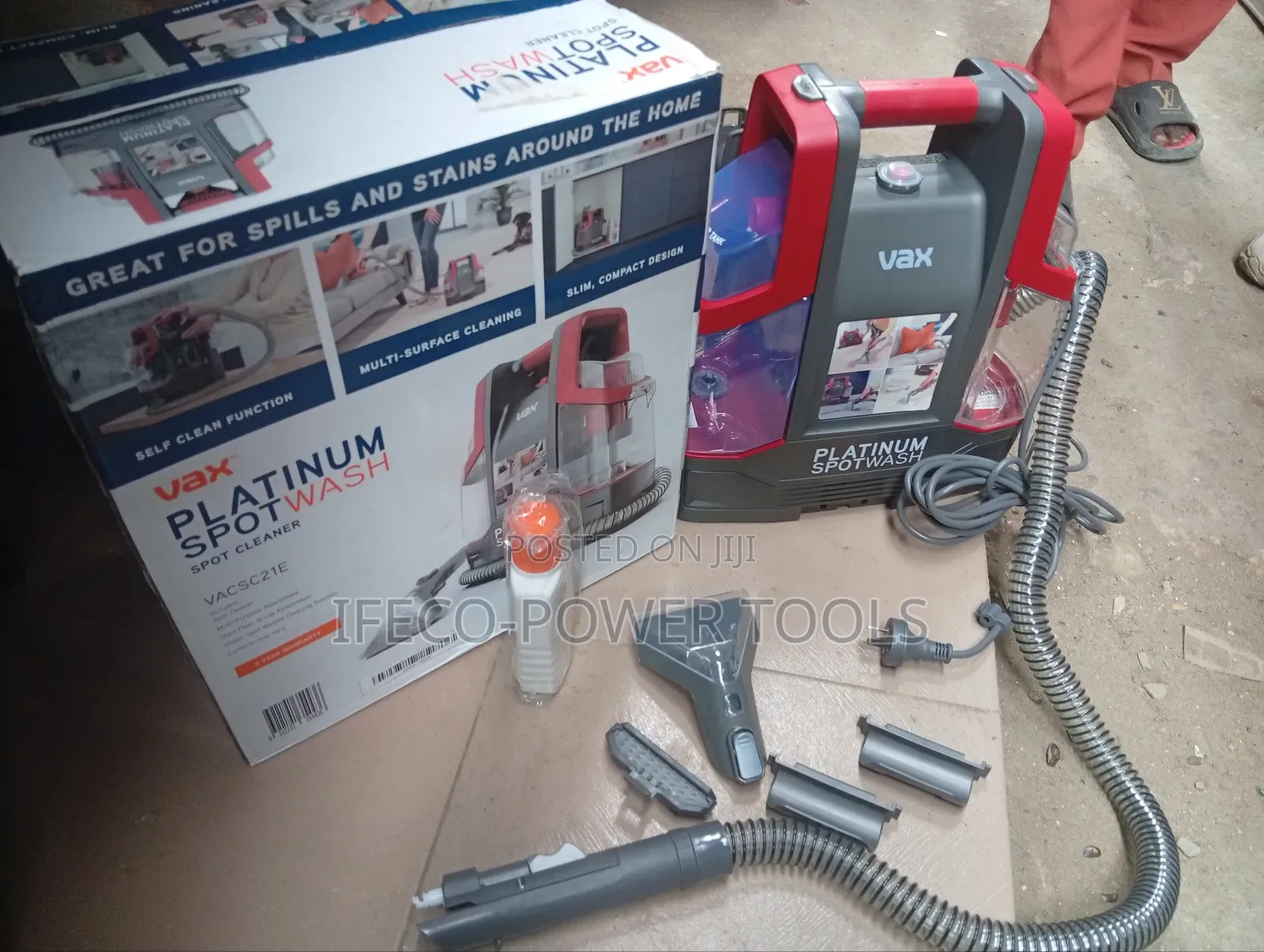 Vax Platinum Spotwash Spot Cleaner (Model Vacsc21e).
