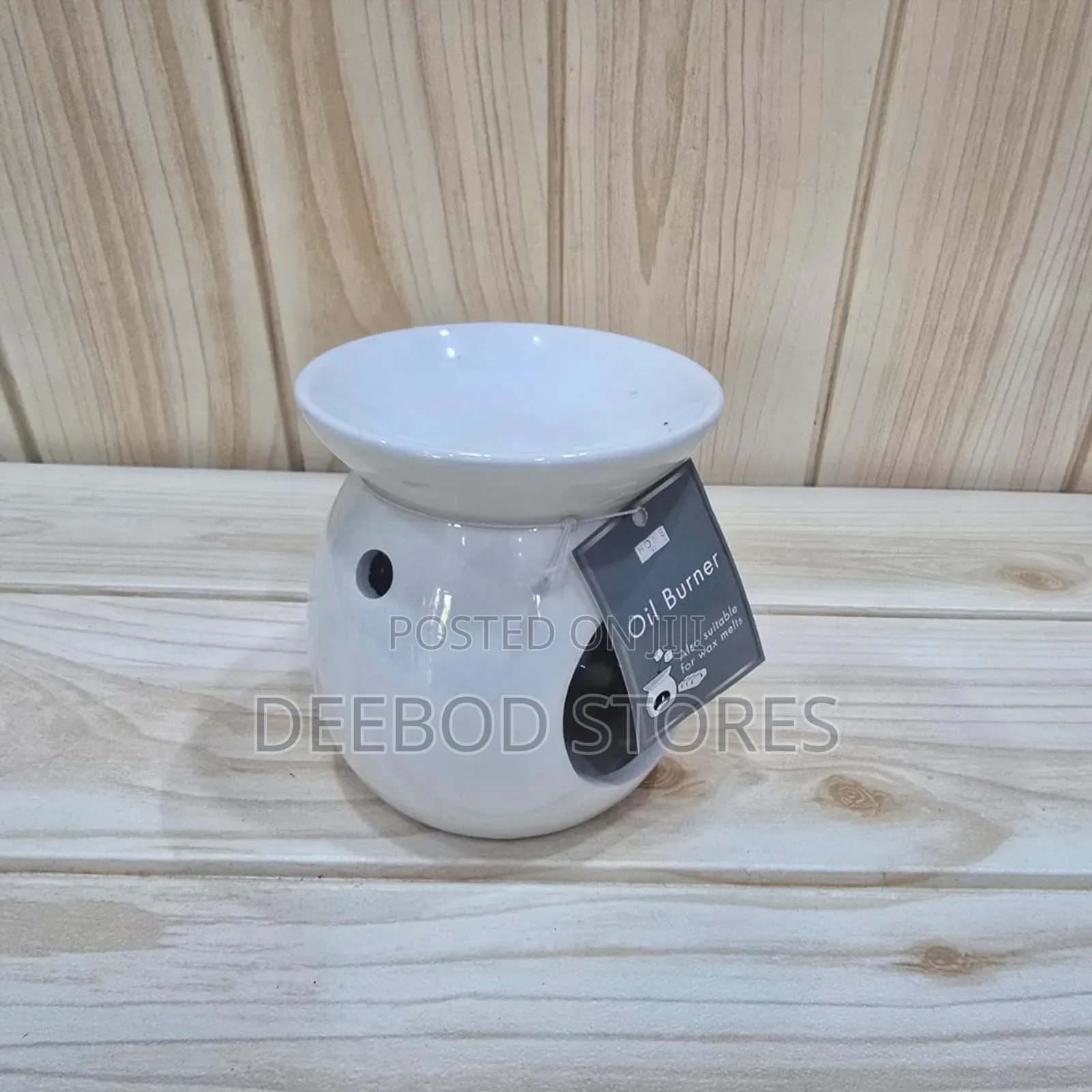 White Ceramic Oil Burner Wax Melt Warmer