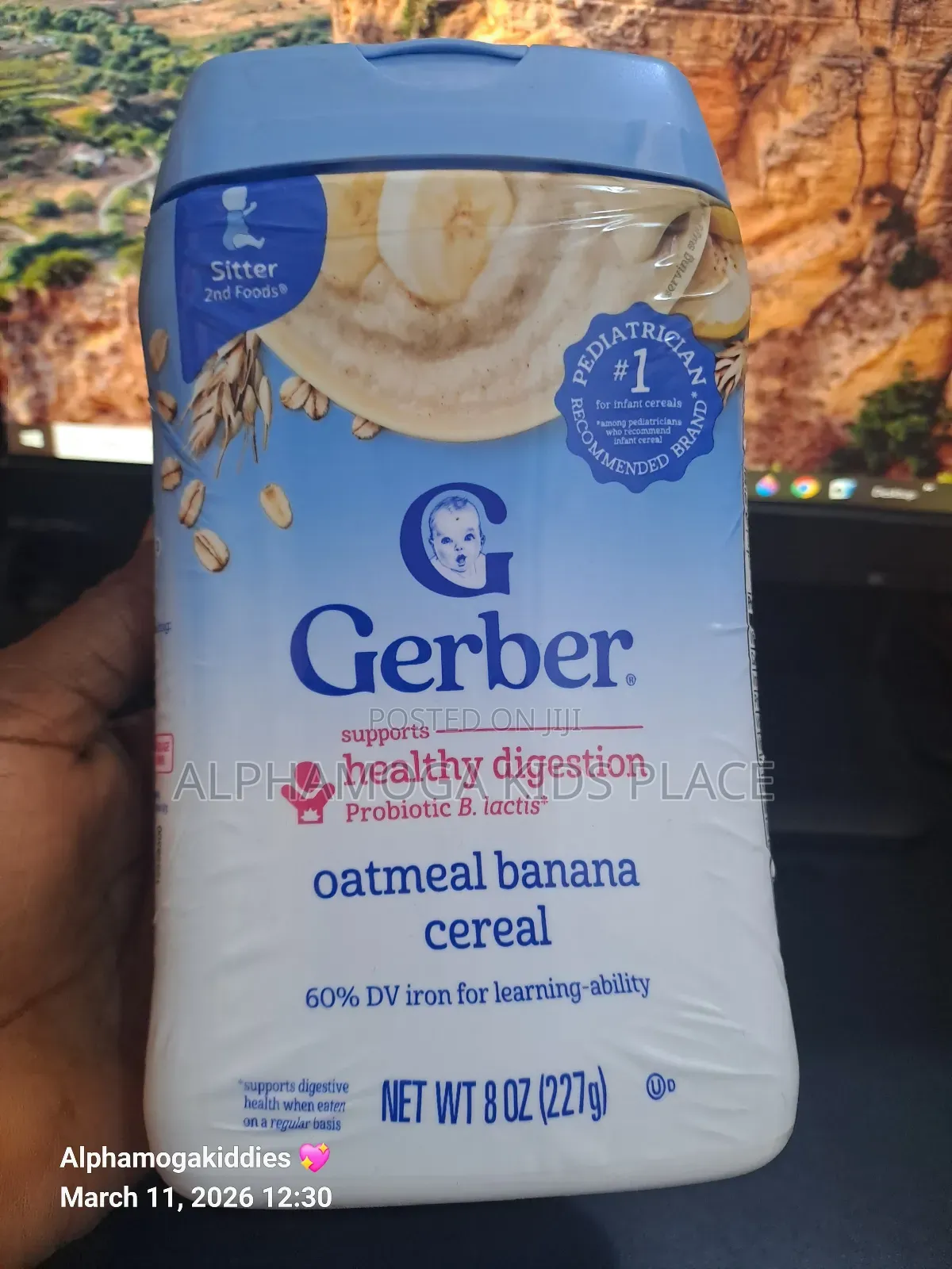 Gerber Hearty Bit Baby Cereal 8oz