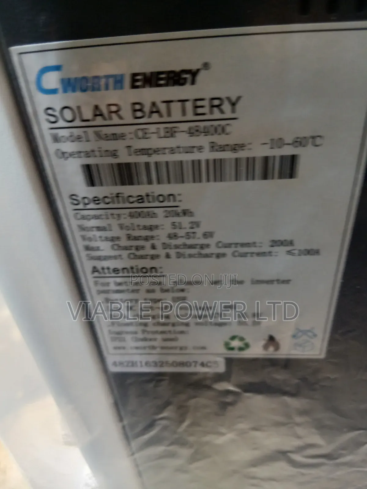 This Is Our 20kwh Lithium Battery Very Effective And Strong