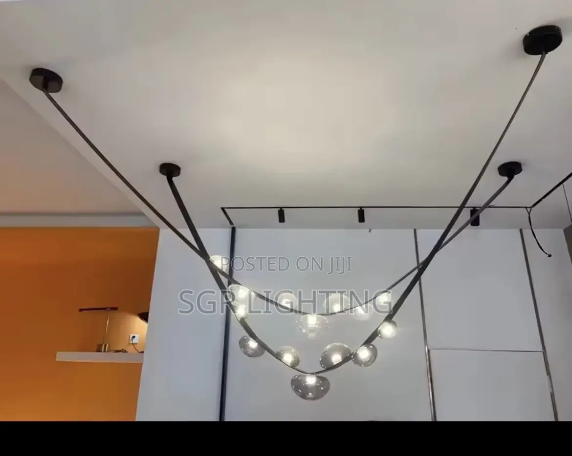 Sandyha Leather Led Pendant Lamp Home Decor