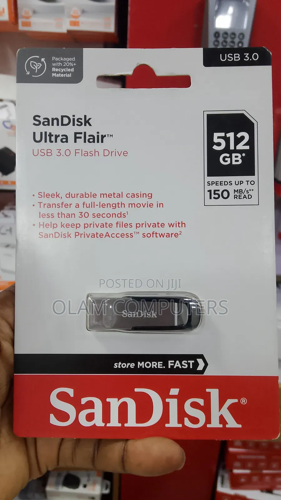 Sandisk Ultra Flair Flash Drive 512gb