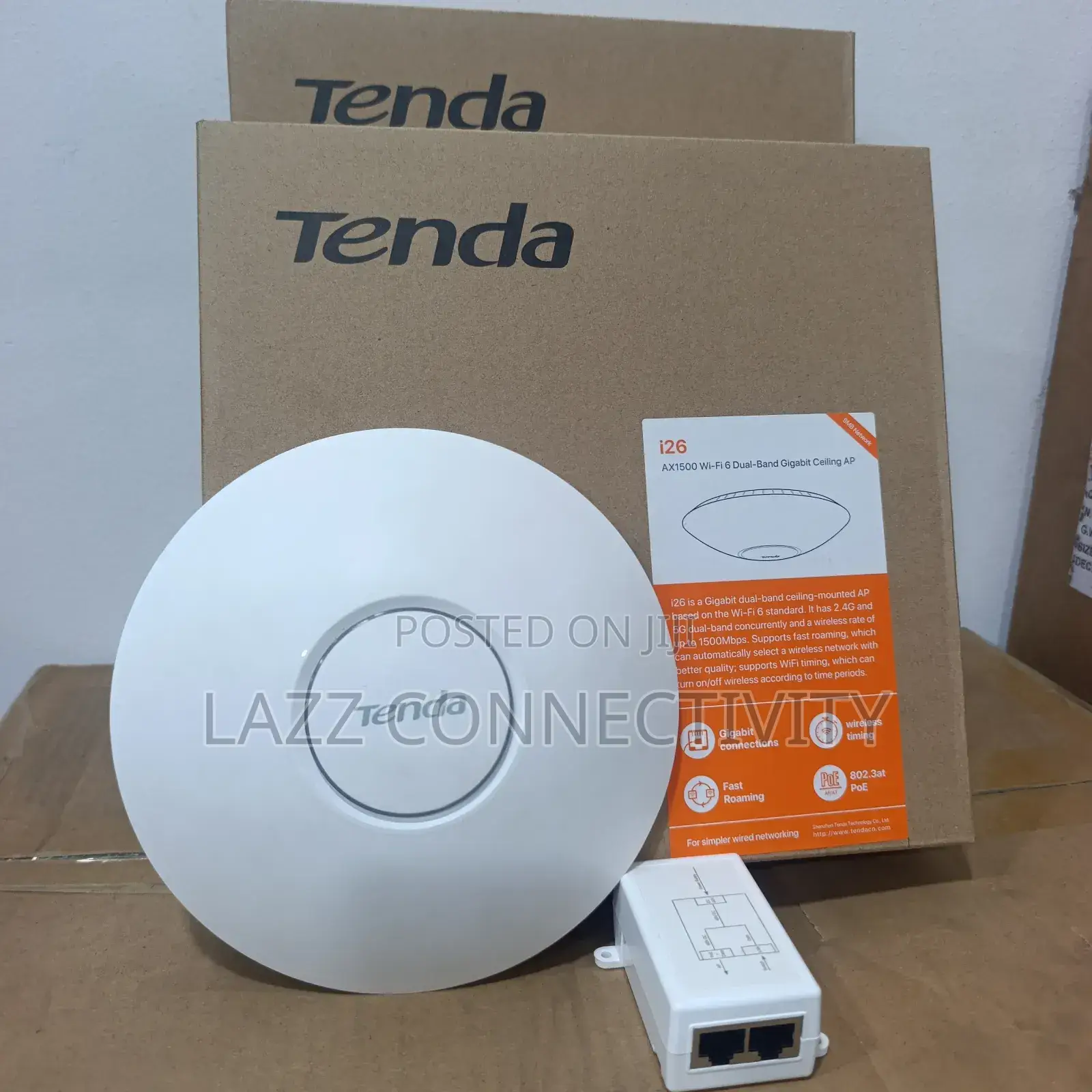 Tenda Ax1500 Wifi 6 Dual Band Gigabit Poe Access Point