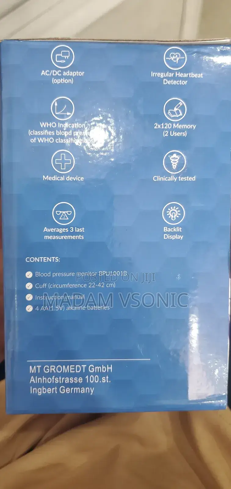 Samvine Digital Blood Pressure Monitor (Bpu1001b)
