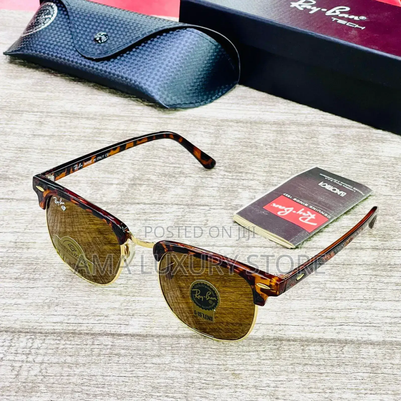Rayban Club Master Luxury Designer Sunglasses