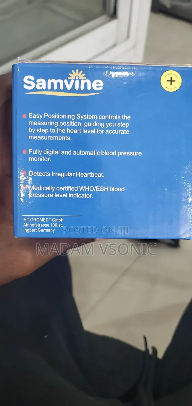 Samvine Wrist Blood Pressure Monitor (Bpu1001bw)