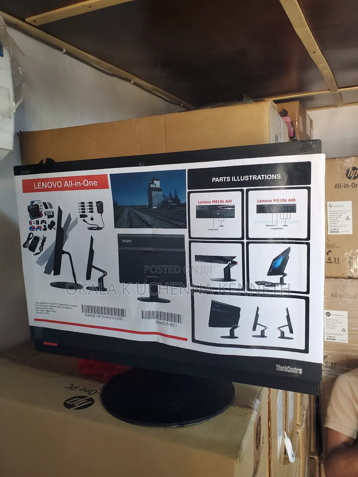 New Lenovo ThinkCentre M810z AIO 8GB Intel Core i3 HDD+SSD 256GB