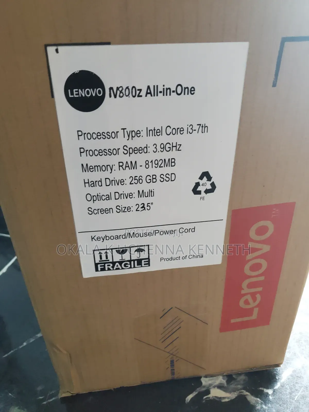 New Lenovo ThinkCentre M810z AIO 8GB Intel Core i3 HDD+SSD 256GB