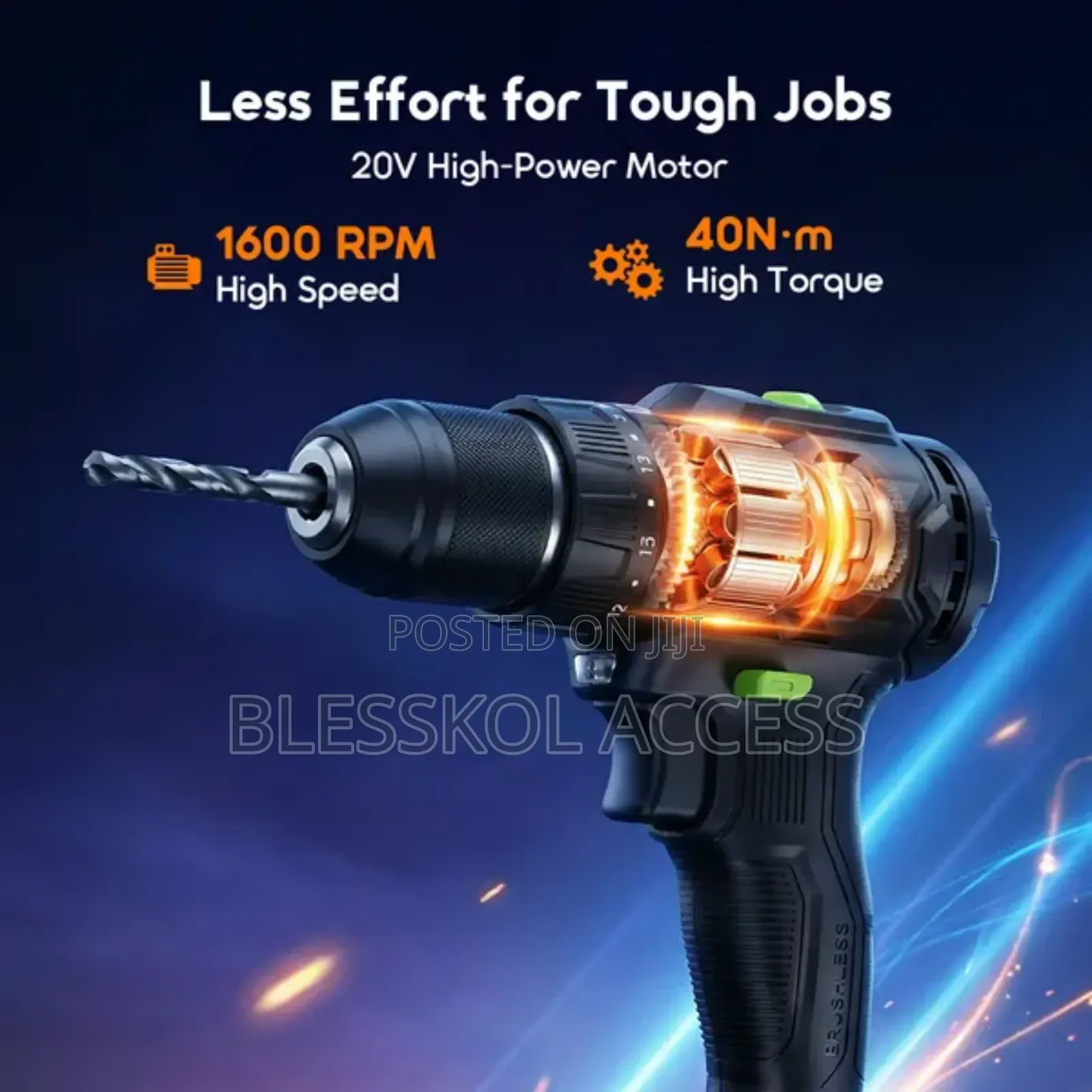 Oraimo Maxdrill 20v Cordless Versatile Power Drill Driver
