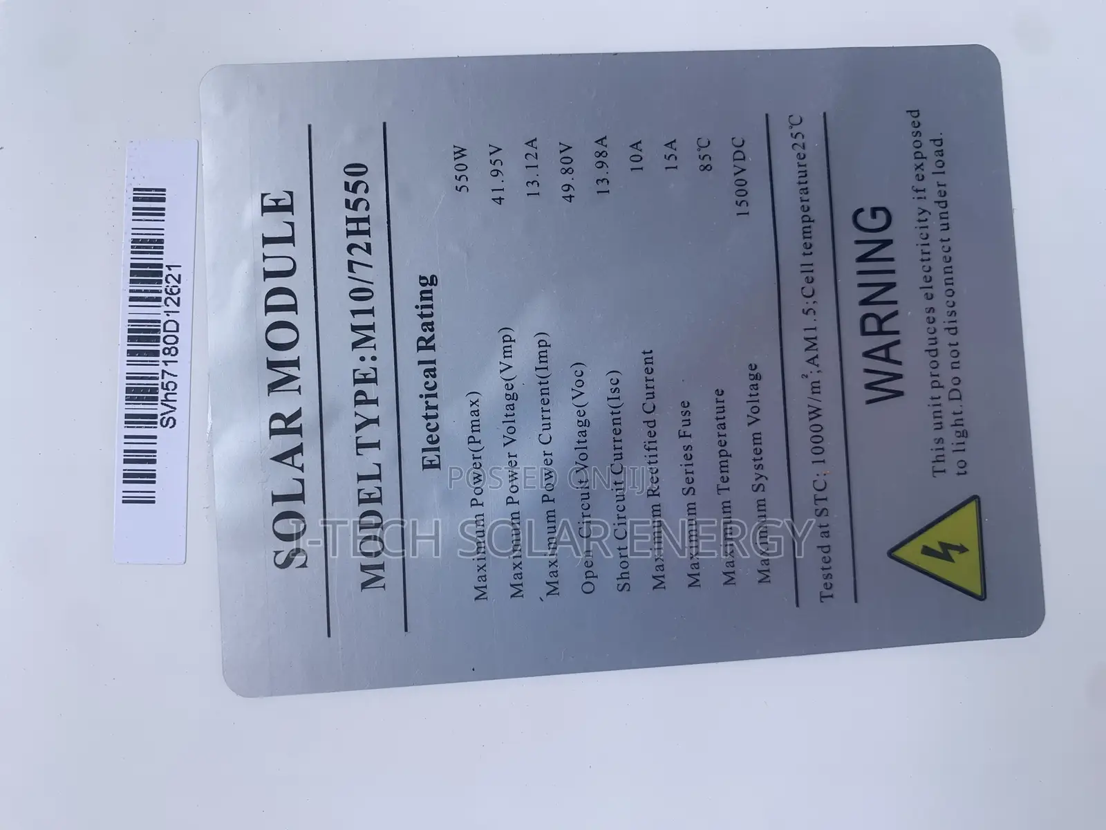 550watts Module Solar Panel